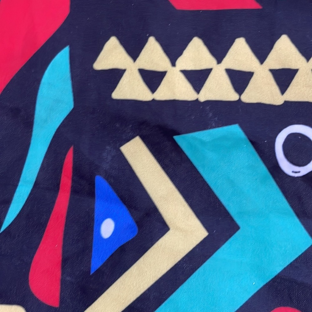 Reason the Label | Unity Red 1980s Maximalist Print Hooded Windbreaker 1/4 Zip - Picture 8 of 12